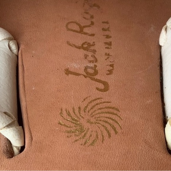 These VTG Jack Rogers leather splatter paint sandals go w/every Lilly on EARTH! - Picture 4 of 11